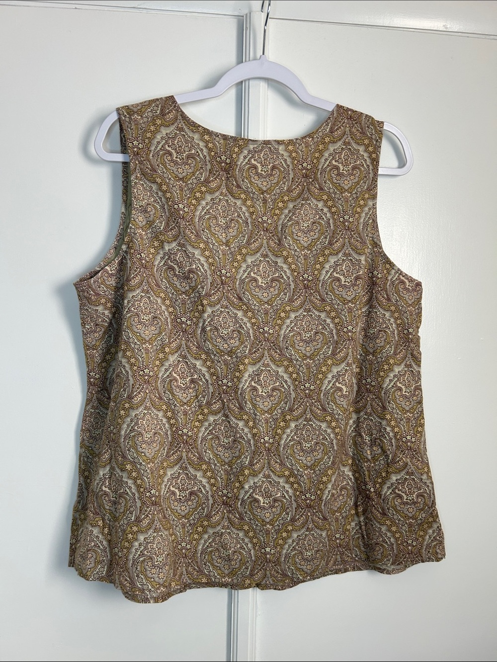 Christopher & Banks Cotton Paisley Tank - Picture 6 of 6